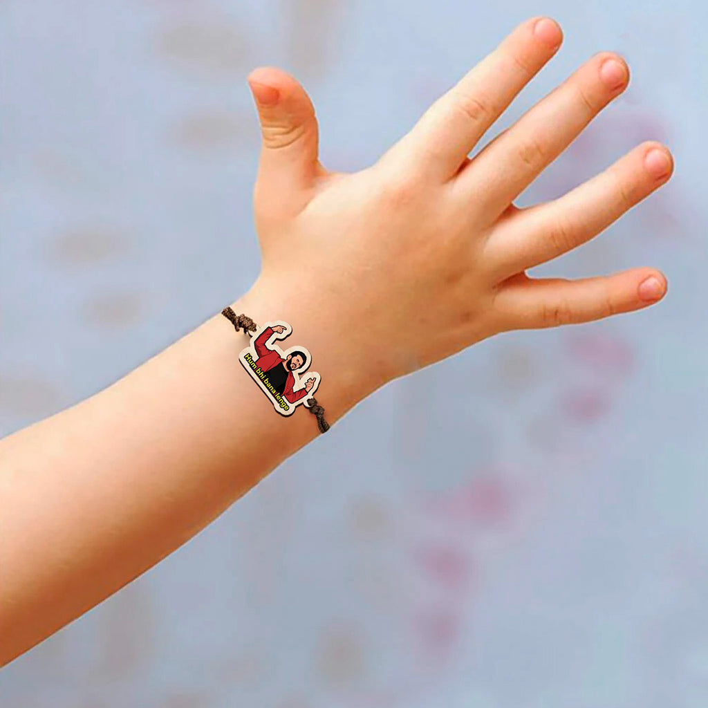 Hum Bhi Bana Lenge Wooden Rakhi