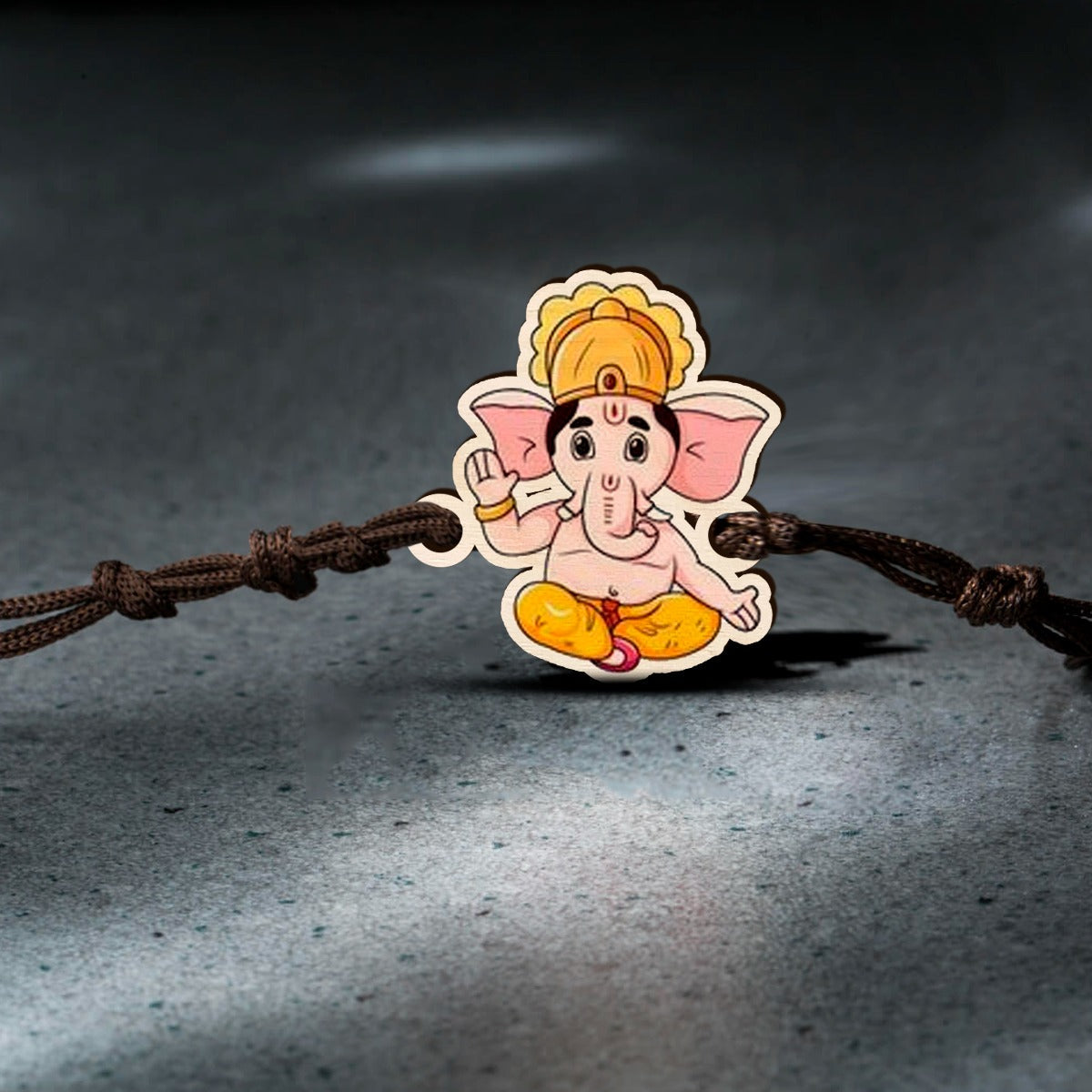 Ganesha Wooden Kids Rakhi