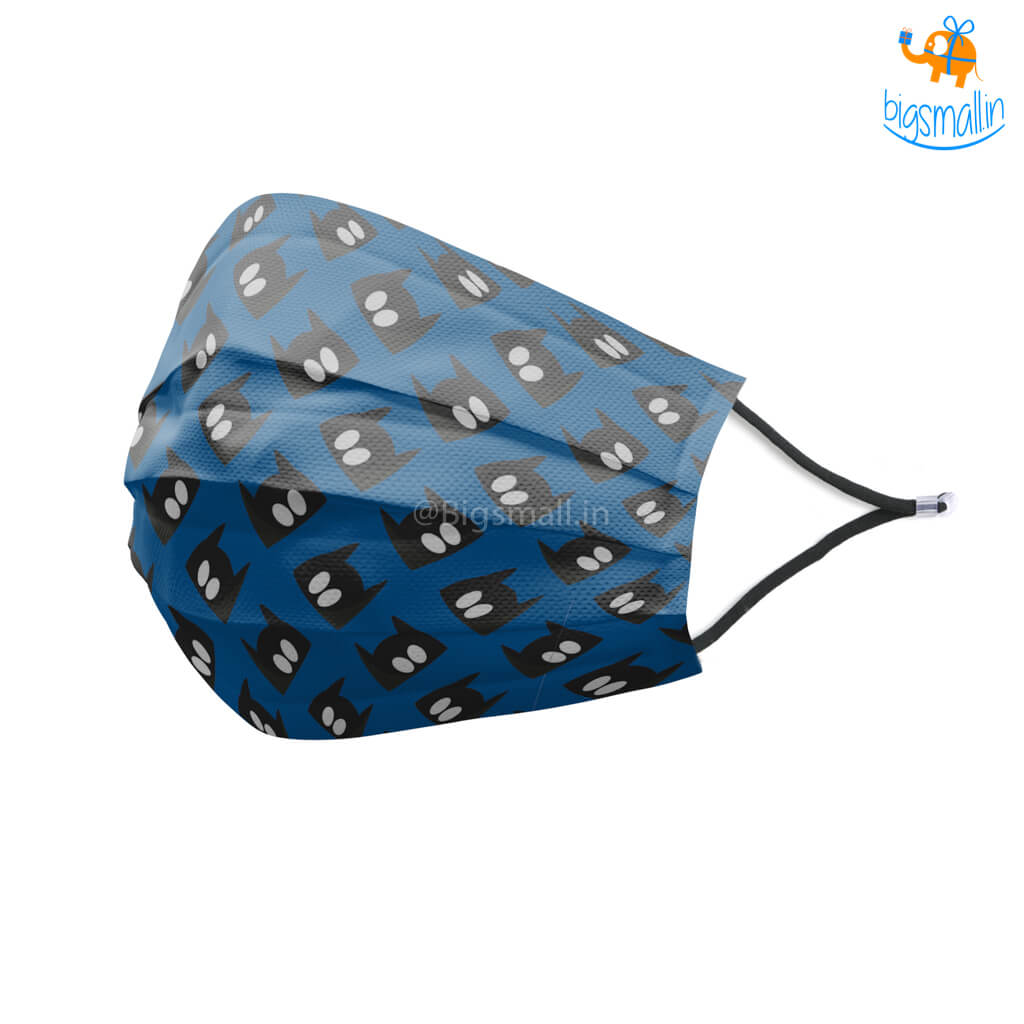 Batman Printed Cotton Mask With Filter