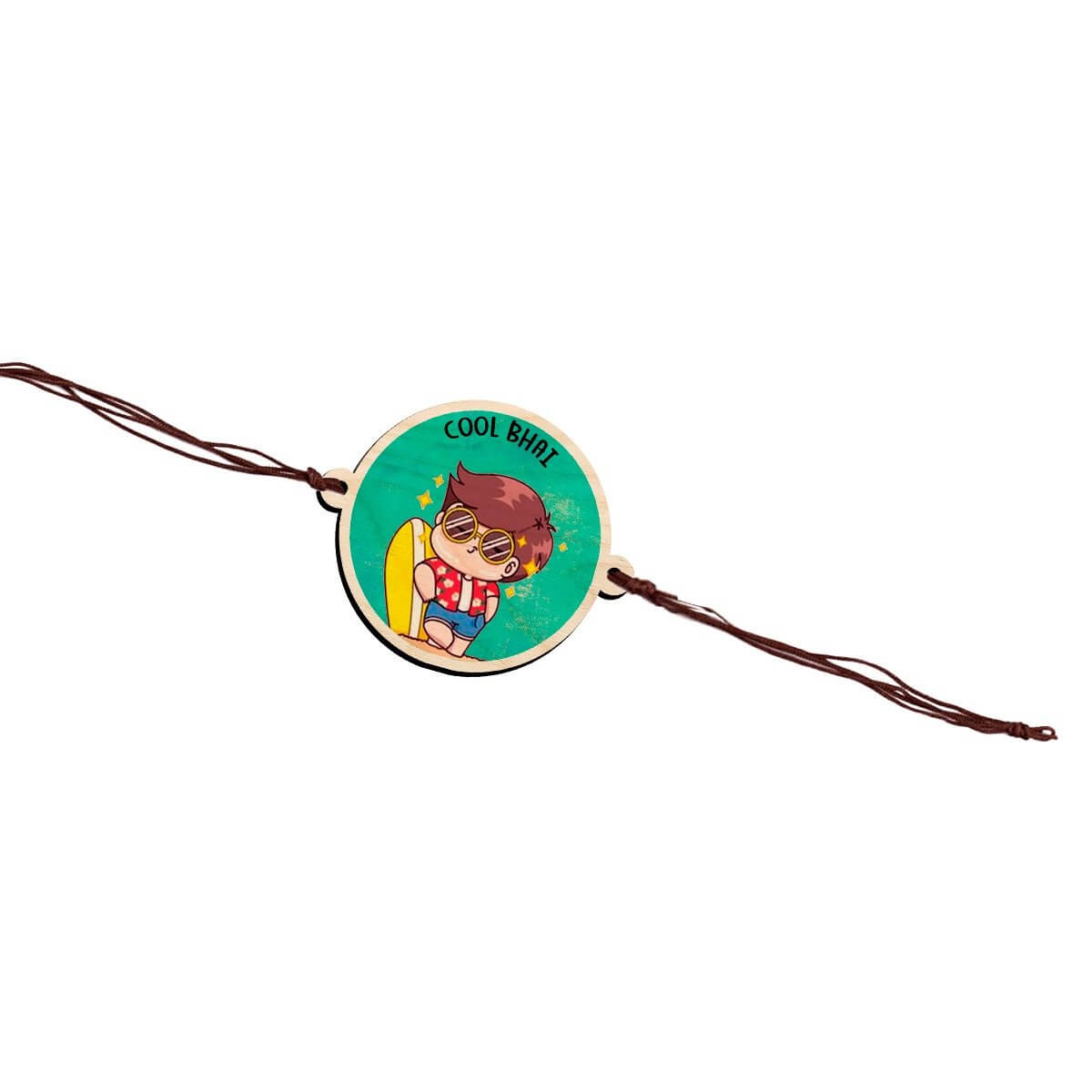Cool Bhai Wooden Rakhi