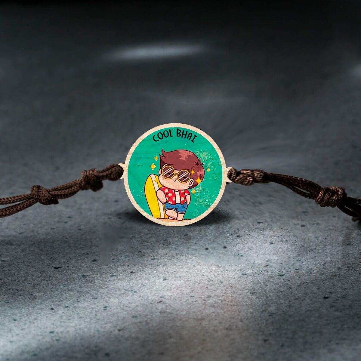 Cool Bhai Wooden Rakhi