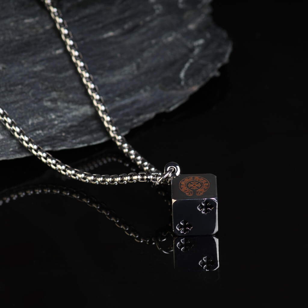 Dice Charm With Chain