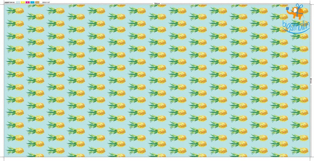 Pineapple Gift Wrapping Paper Roll