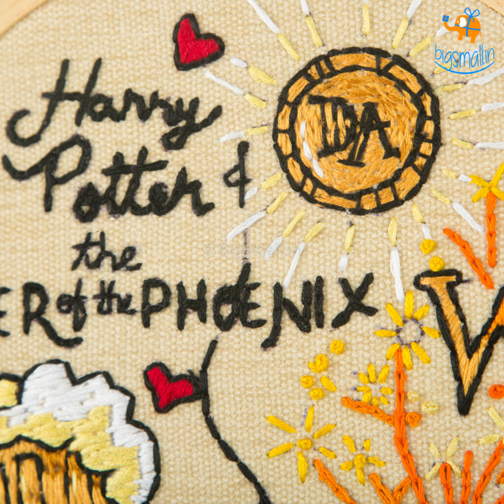 Harry Potter Embroidery Hoop Art