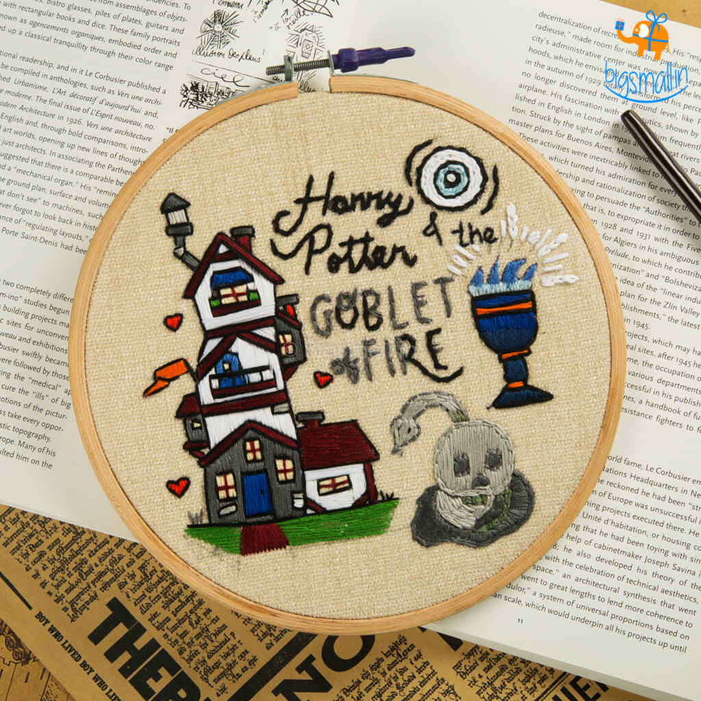 Harry Potter Embroidery Hoop Art