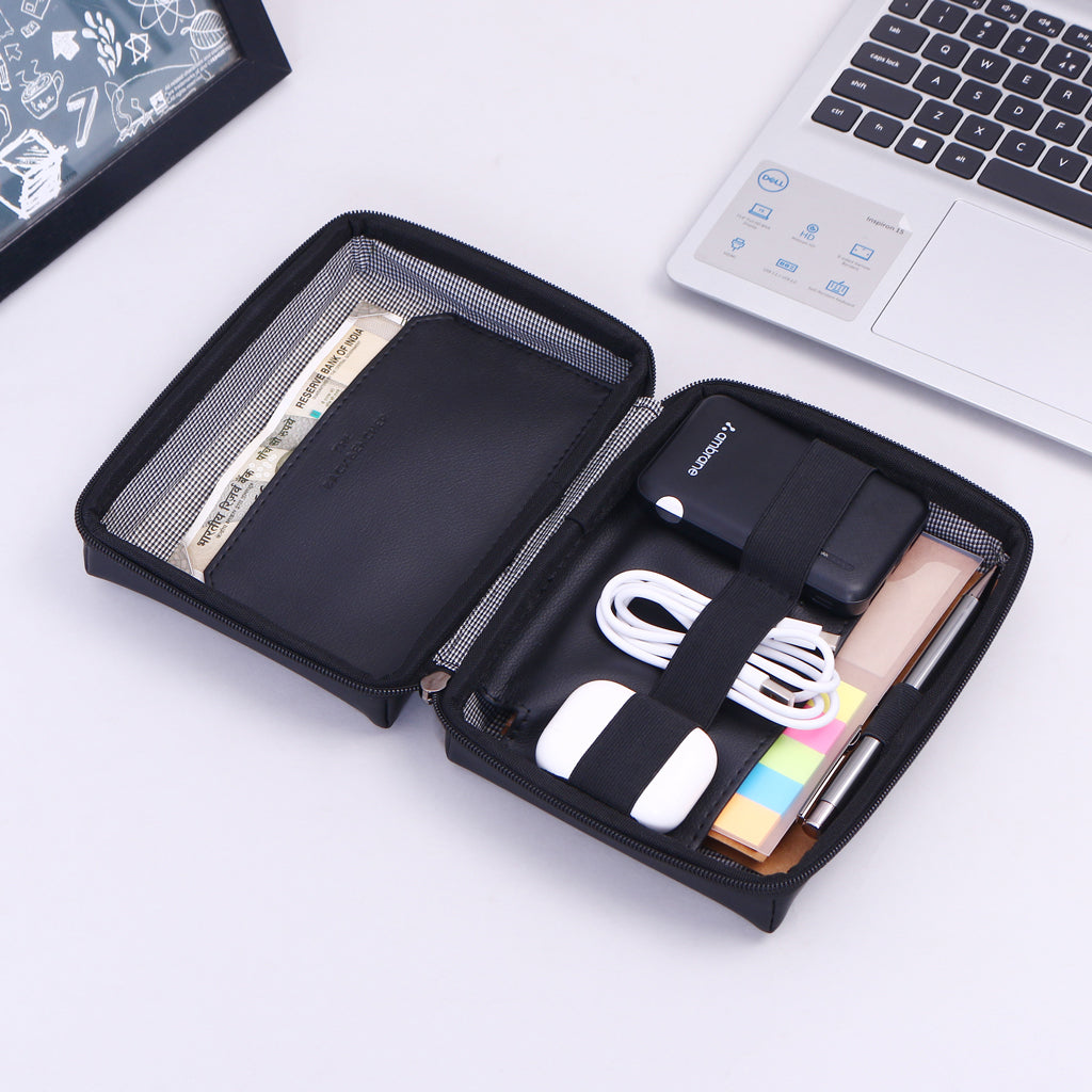 Leather Gadget Organizer