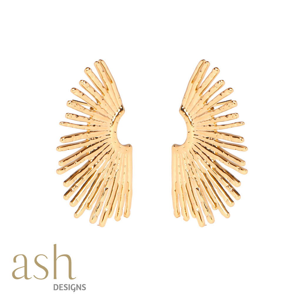 Solar Flare 18k Gold Plated Earrings