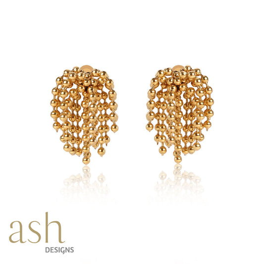 Golden Cascade 18k Gold Plated Earrings