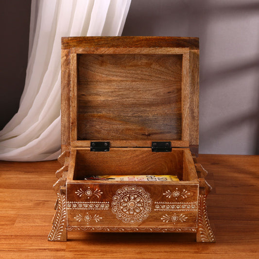 Wooden Book Stand and Storage Box