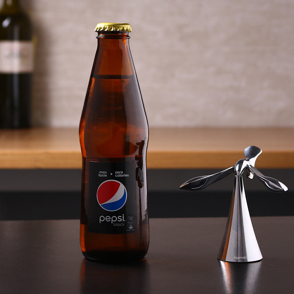 Metallic Desk Balancing Bird