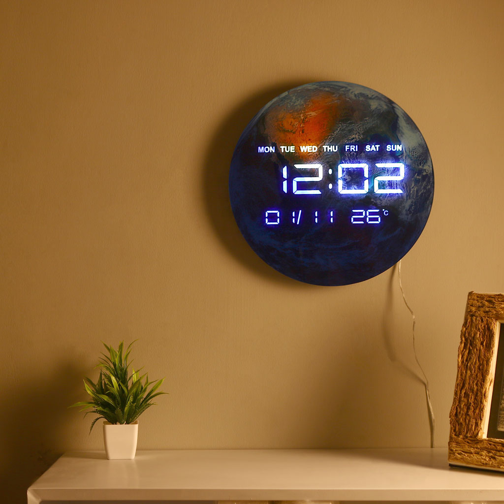 Bigsmall EarthGlow - Digital Clock