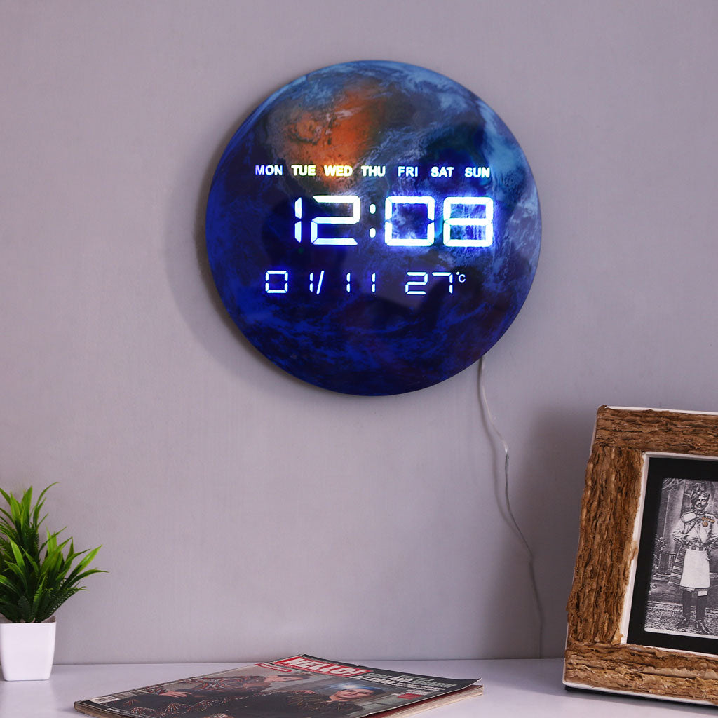 Bigsmall EarthGlow - Digital Clock