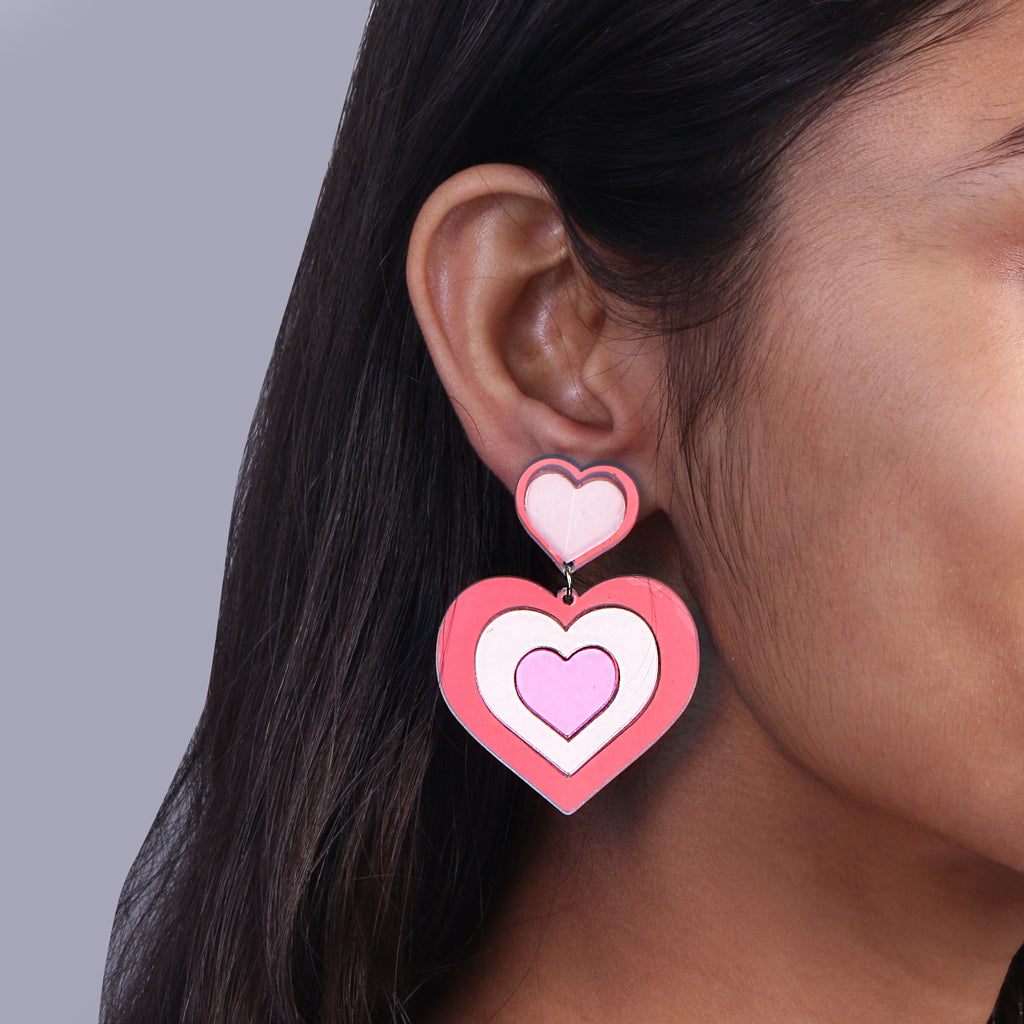 Heartbeat Hologlitz Earrings