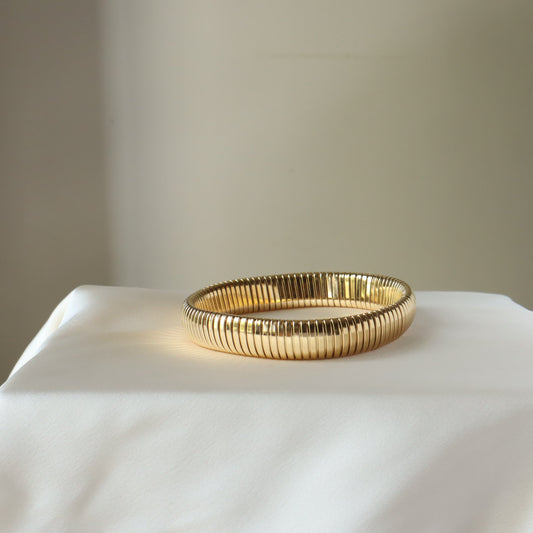 Berlin at Night 18K Gold Plated Bangle