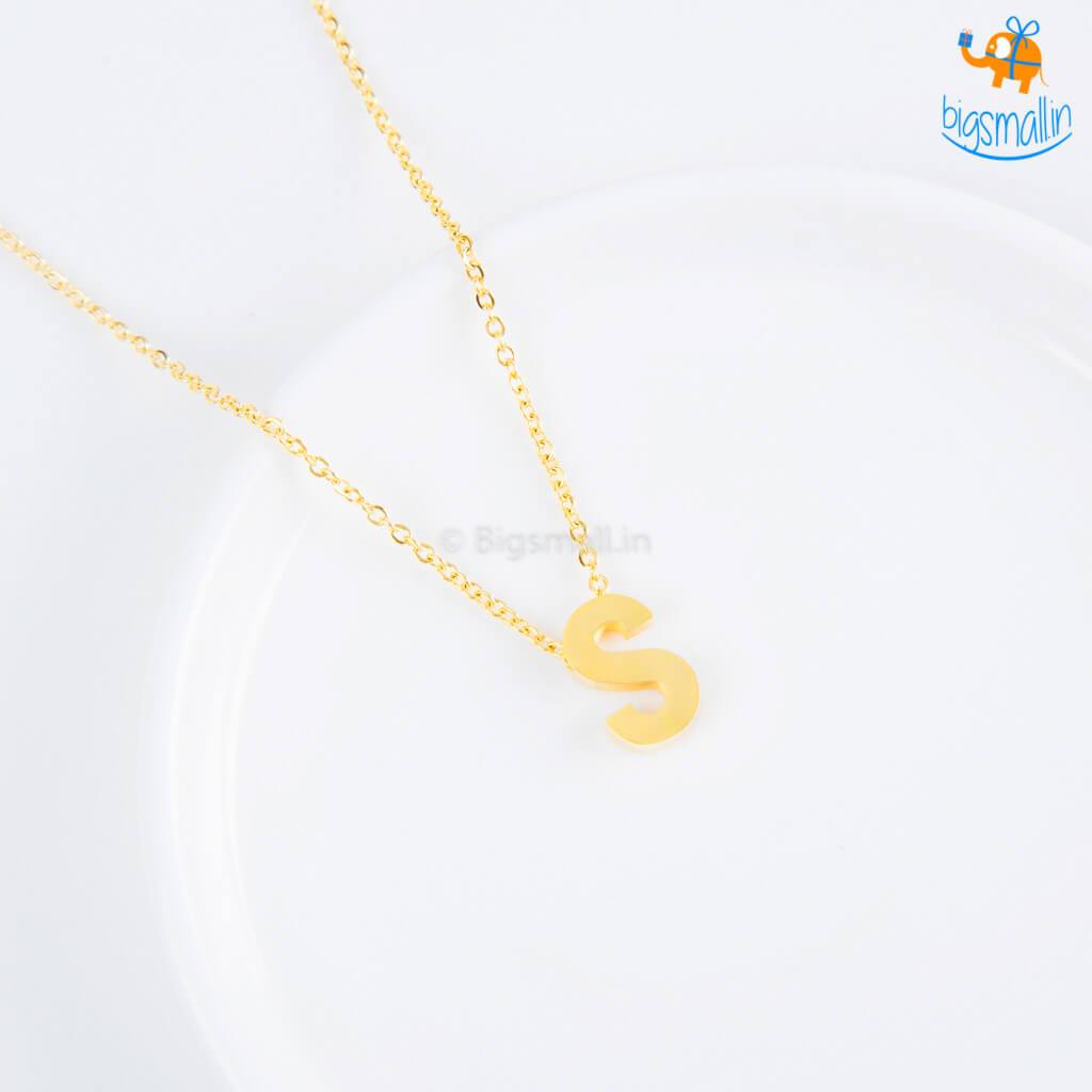Initials Pendant With Chain