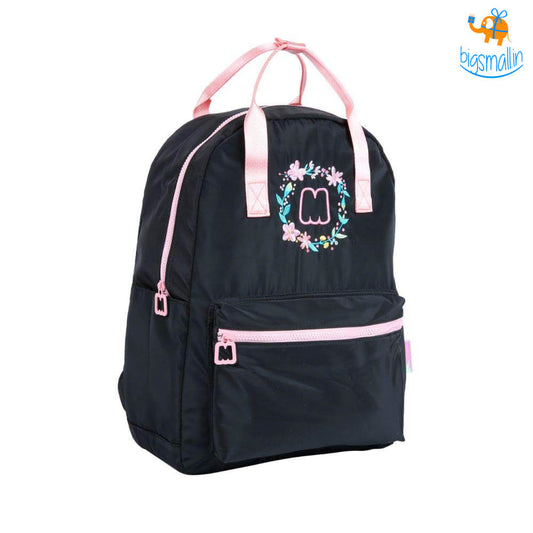Floral Black Casual Backpack