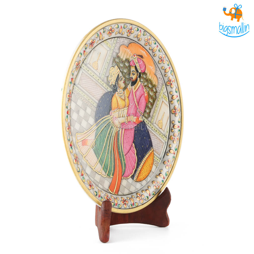 Hand painted Decorative Plate with Stand