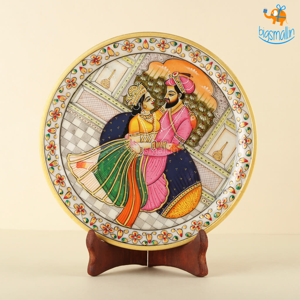 Hand painted Decorative Plate with Stand