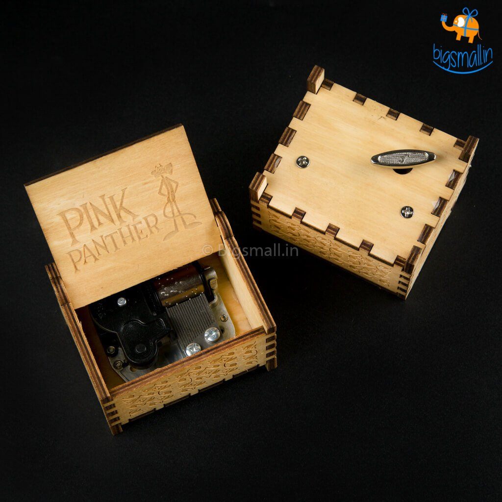 Pink Panther Music Box with Automatic Key