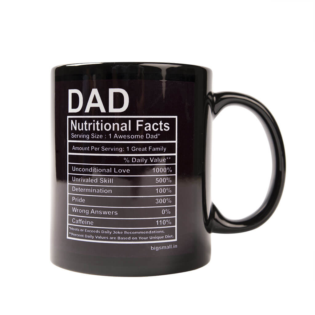 Dad Nutritional Facts Mug