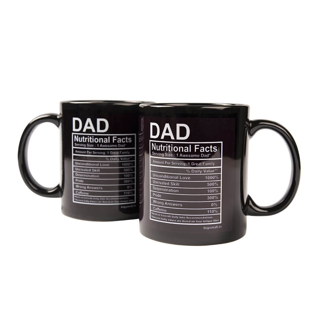 Dad Nutritional Facts Mug