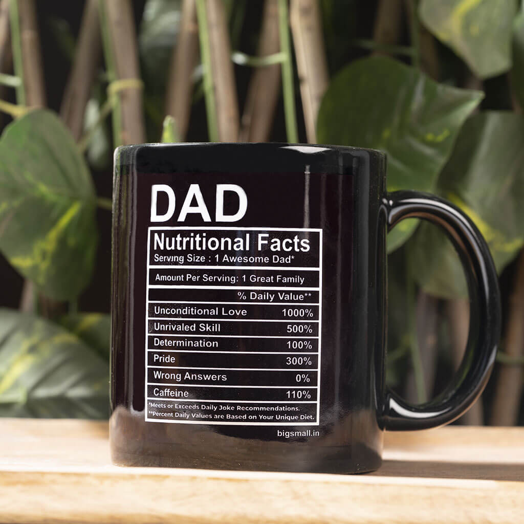 Dad Nutritional Facts Mug