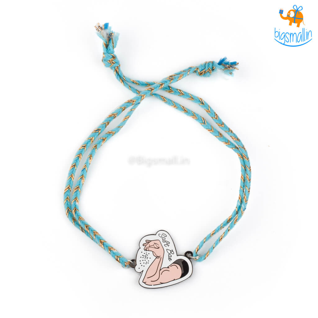 Salt Bae Metallic Rakhi