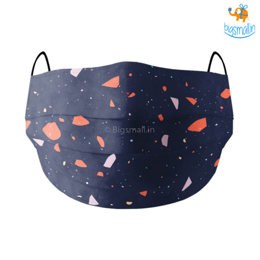 Shatter Print Cotton Mask With Filter