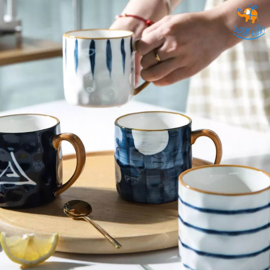 Shibori Printed Ceramic Mug