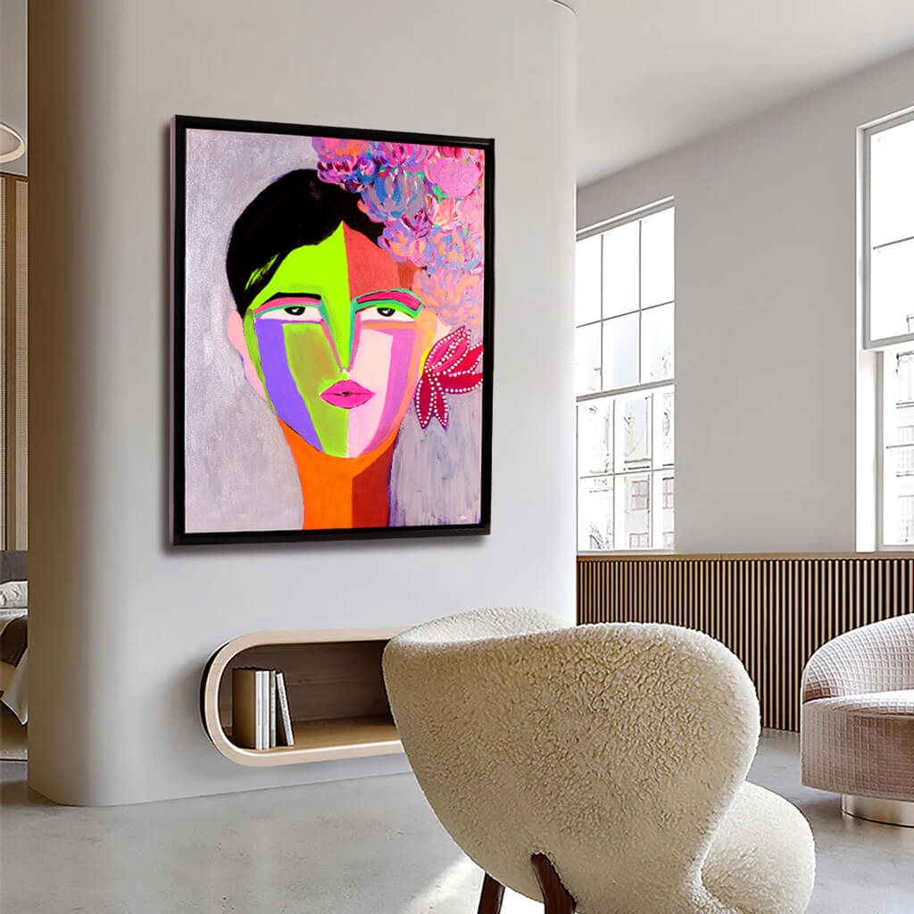 Serenity In Bloom Handmade Large Portrait