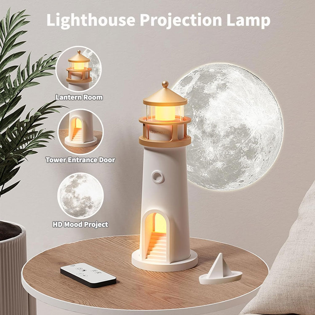 Lighthouse Lamp with Projector