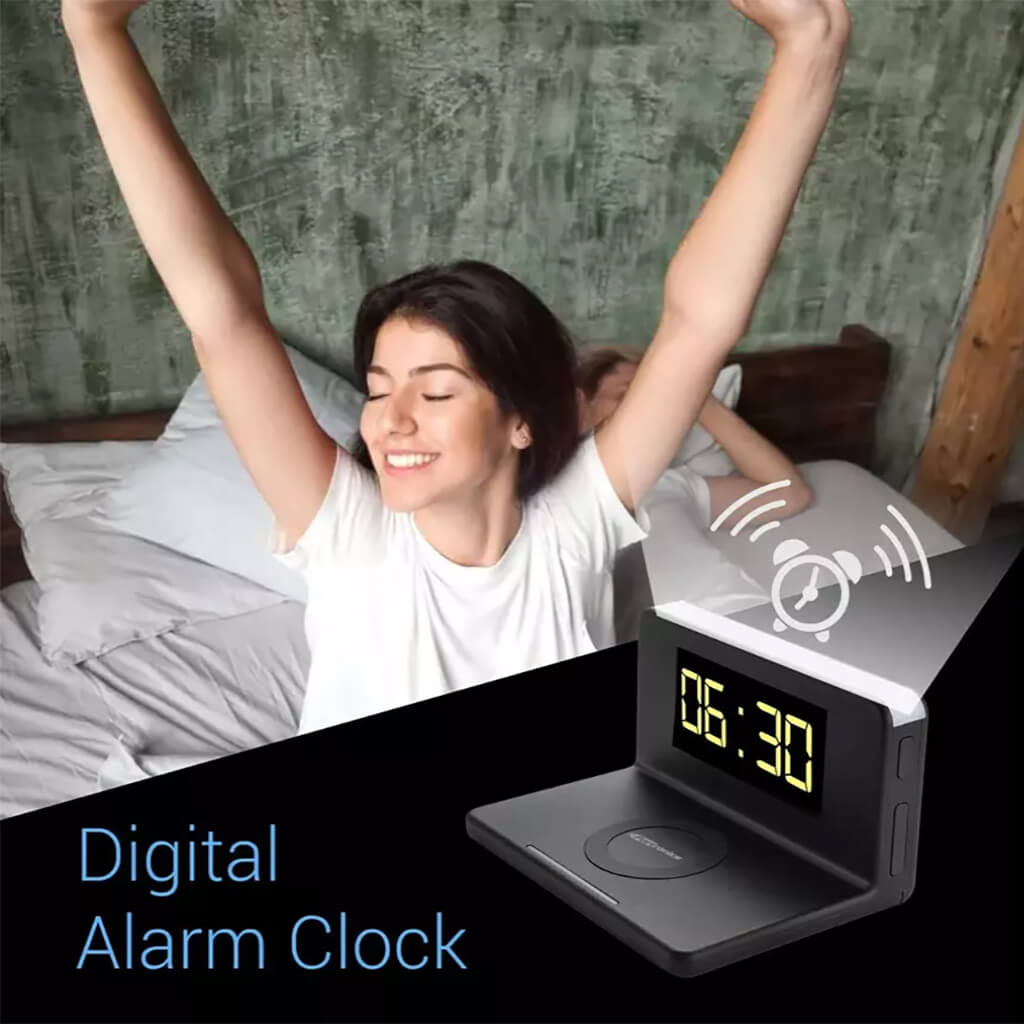 Wireless Charger With Alarm Clock