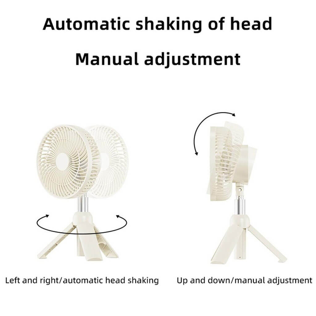 Portable Tripod Fan With Lamp