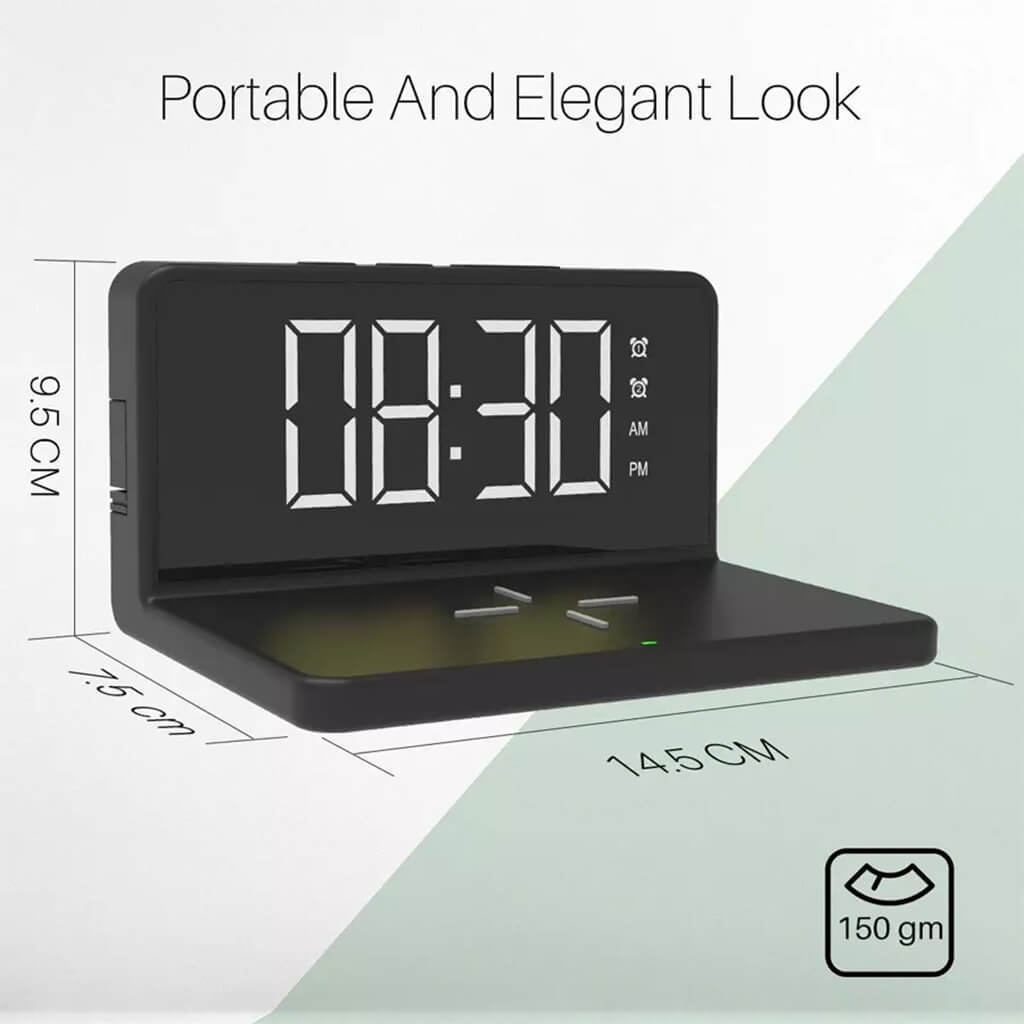 Wireless Charger With Alarm Clock