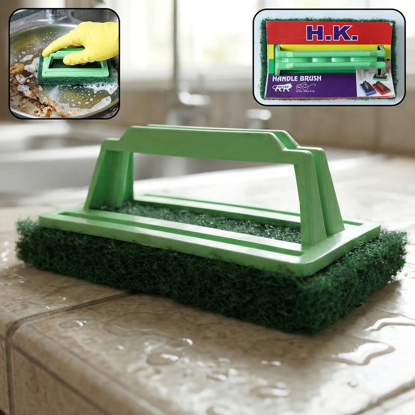 Tile Cleaning Scrubber Brush with Handle – Multipurpose Floor and Bathroom Cleaning Brush