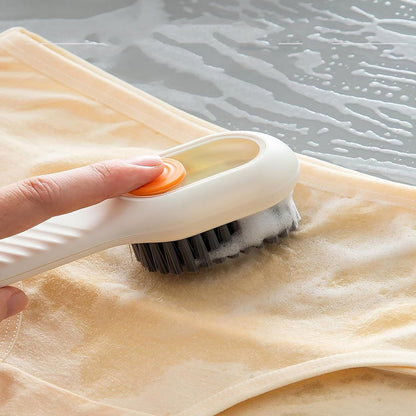 Scrubbing Brush with Built-In Soap Dispenser – Multipurpose Cleaning Brush for Shoes, Clothes and Kitchen