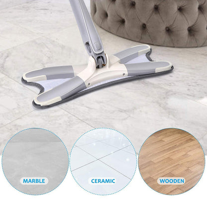 Adjustable 360° Flat Mop with Easy Squeeze – Long Handle Cleaning Mop for Floor, Wall, Ceiling