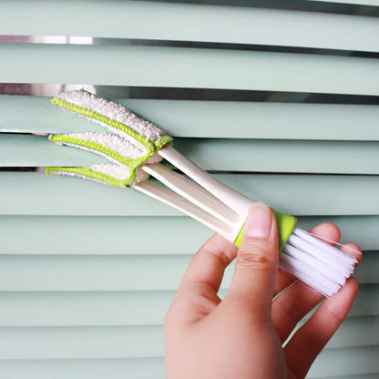 Multipurpose Window & Surface Cleaning Tool Set (2 Pc) – Sponge Scrubber + Microfiber Detail Brush