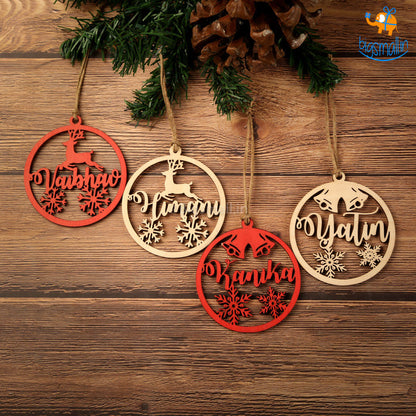 Personalized Name Wooden Christmas Ornament | COD Not Available