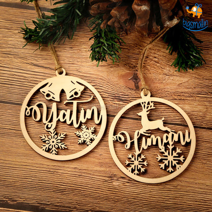 Personalized Name Wooden Christmas Ornament | COD Not Available