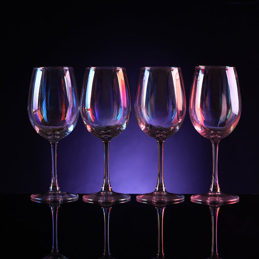 Rainbow Wine Glasses - Set of 4