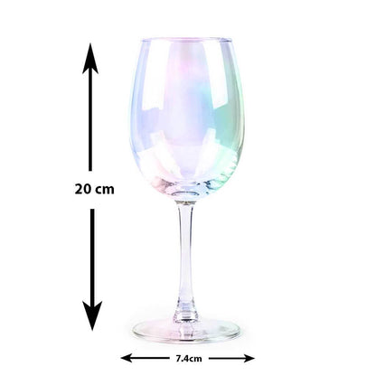 Rainbow Wine Glasses - Set of 4