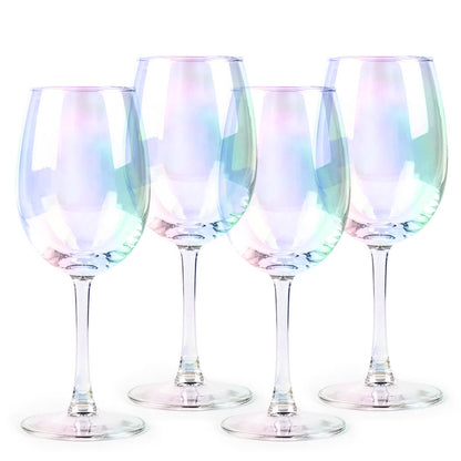 Rainbow Wine Glasses - Set of 4