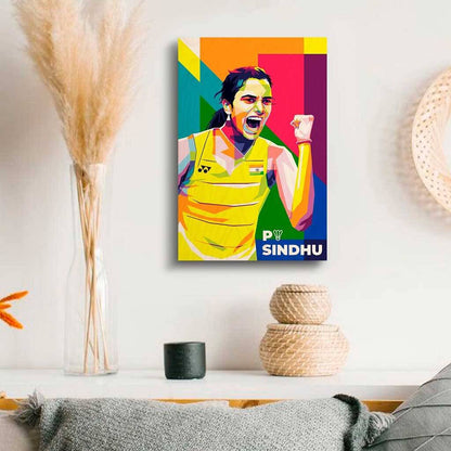 PV Sindhu Printed Wooden Frame