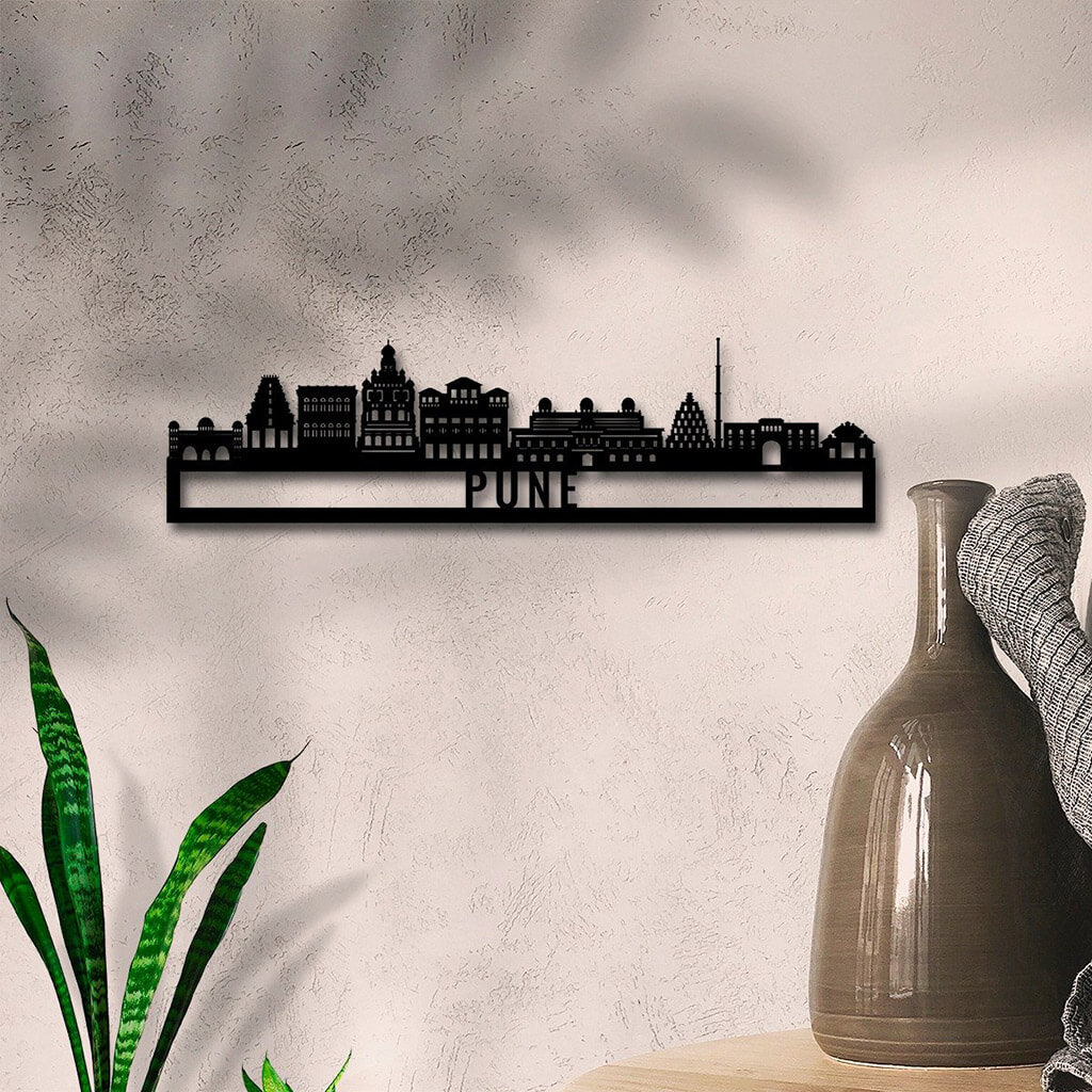 Pune Skyline Wall Hanging
