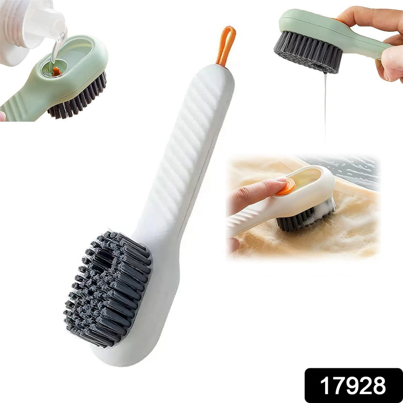 Scrubbing Brush with Built-In Soap Dispenser – Multipurpose Cleaning Brush for Shoes, Clothes and Kitchen