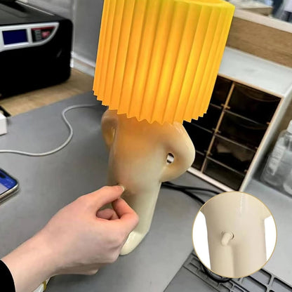 Funny Shy Boy Lamp