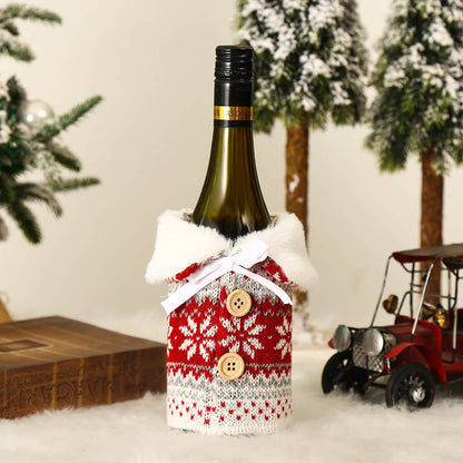 Christmas Wine Bottle Cover - Set of 2