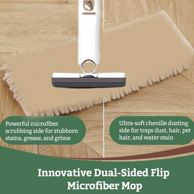 Portable Self-Squeeze Mini Mop – Hand Wash-Free Cleaning Mop with Absorbent Sponge Head