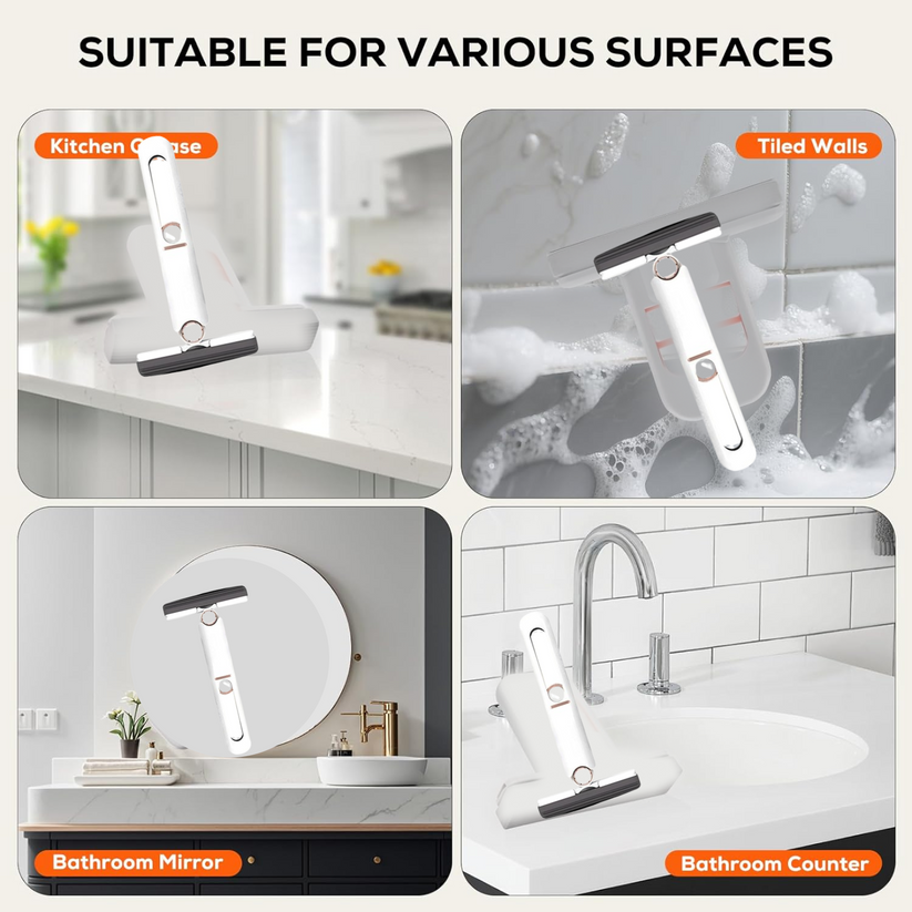 Portable Self-Squeeze Mini Mop – Hand Wash-Free Cleaning Mop with Absorbent Sponge Head